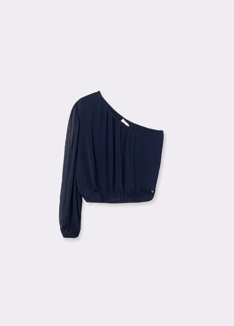 Blusa Assimetrica Colar Choker