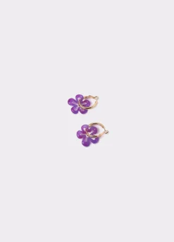 Brinco Flor Resina