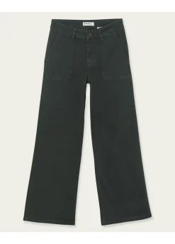 Calças Culotes Com Bolsos Frontais