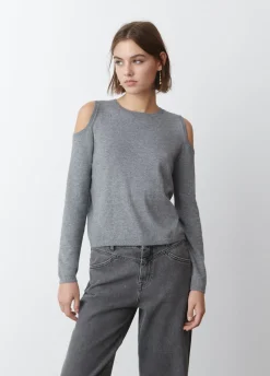 Camisola Ombros Abertos Malha
