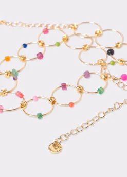 Colar Choker Argolas Pedras