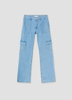 Jeans Cargo De Corte Reto