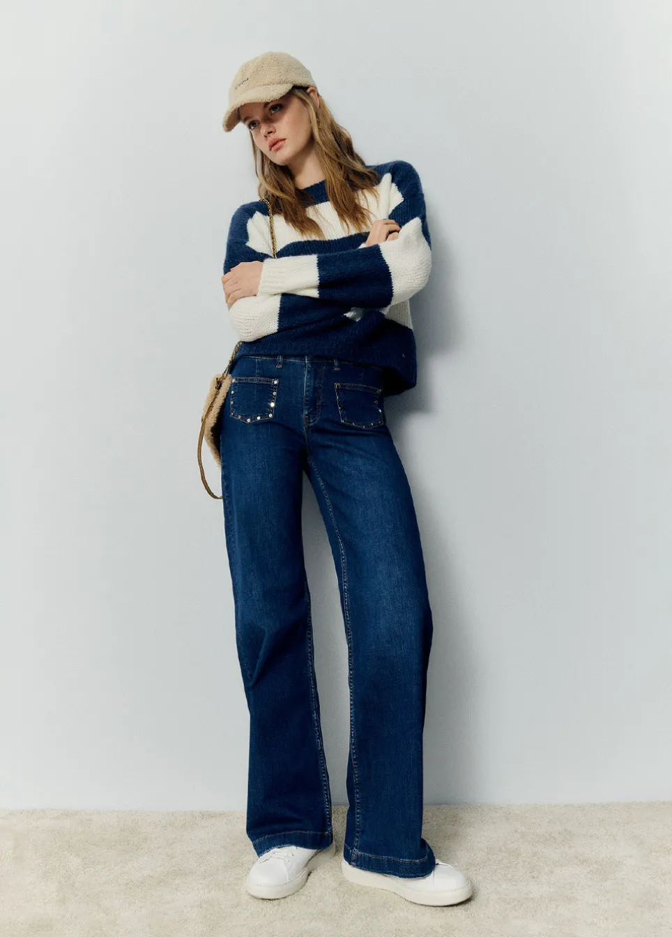 Jeans Culottes Tachas