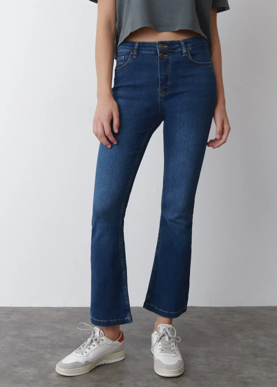 Jeans Flare Cropped