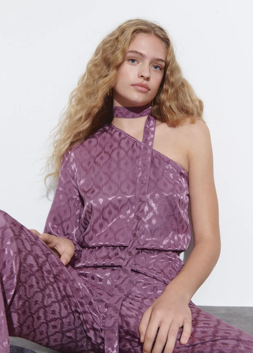 Macacao Assimetrico Jacquard