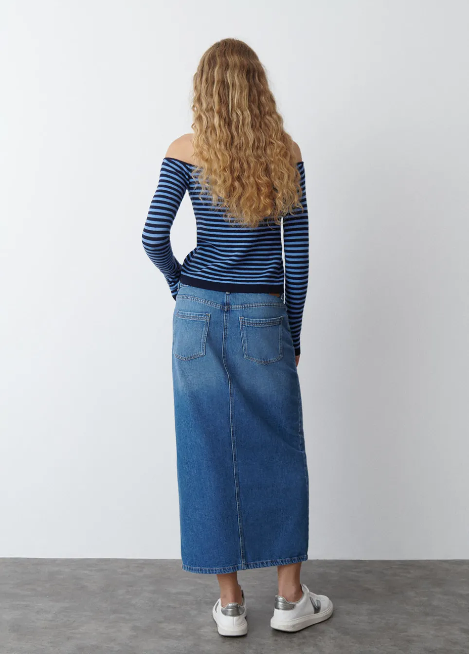 Saia Comprida De Twill