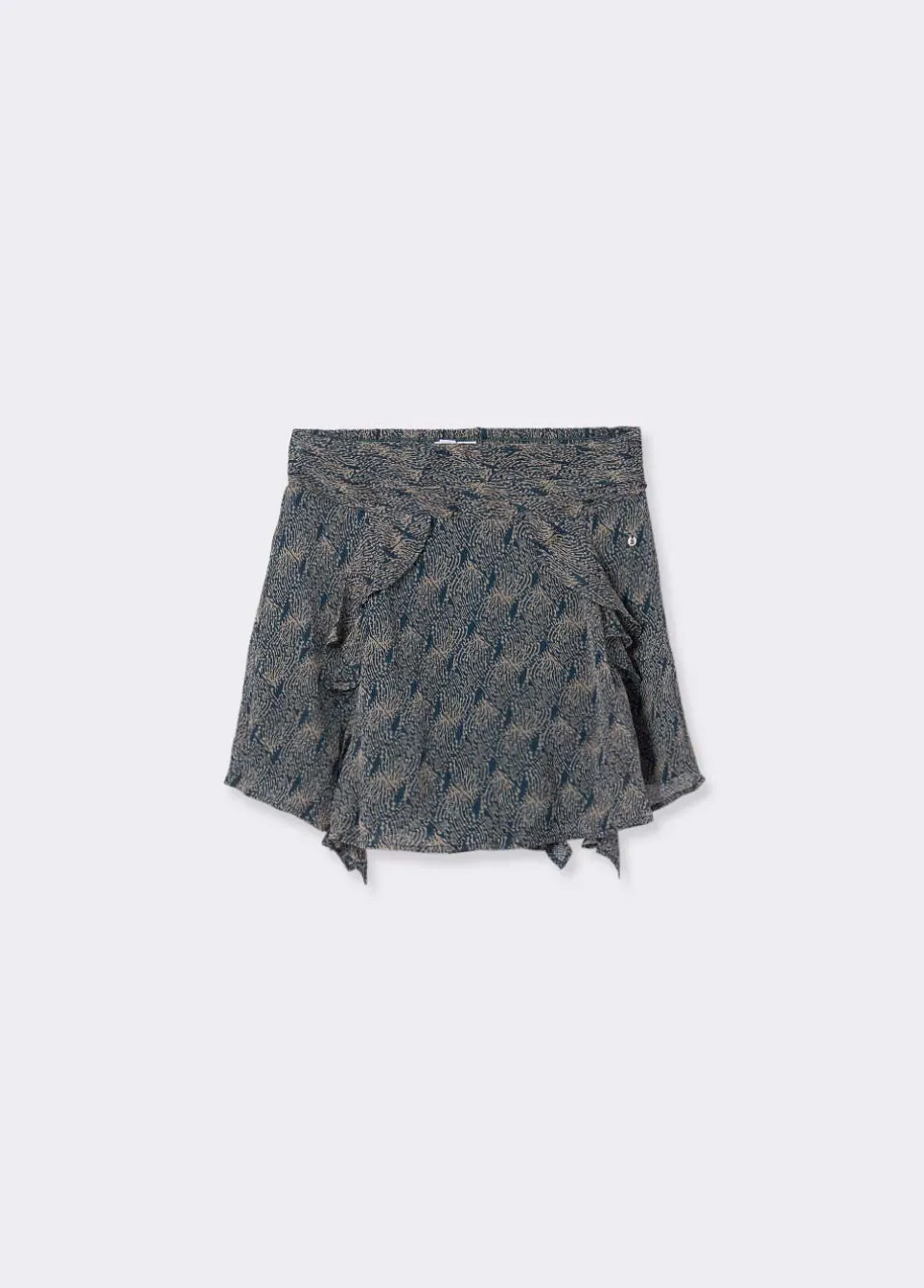 Saia Curta Bicos Estampada