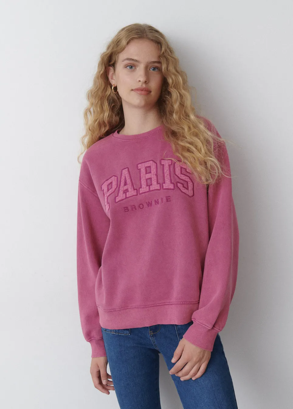 Sweatshirt Bordada De Paris