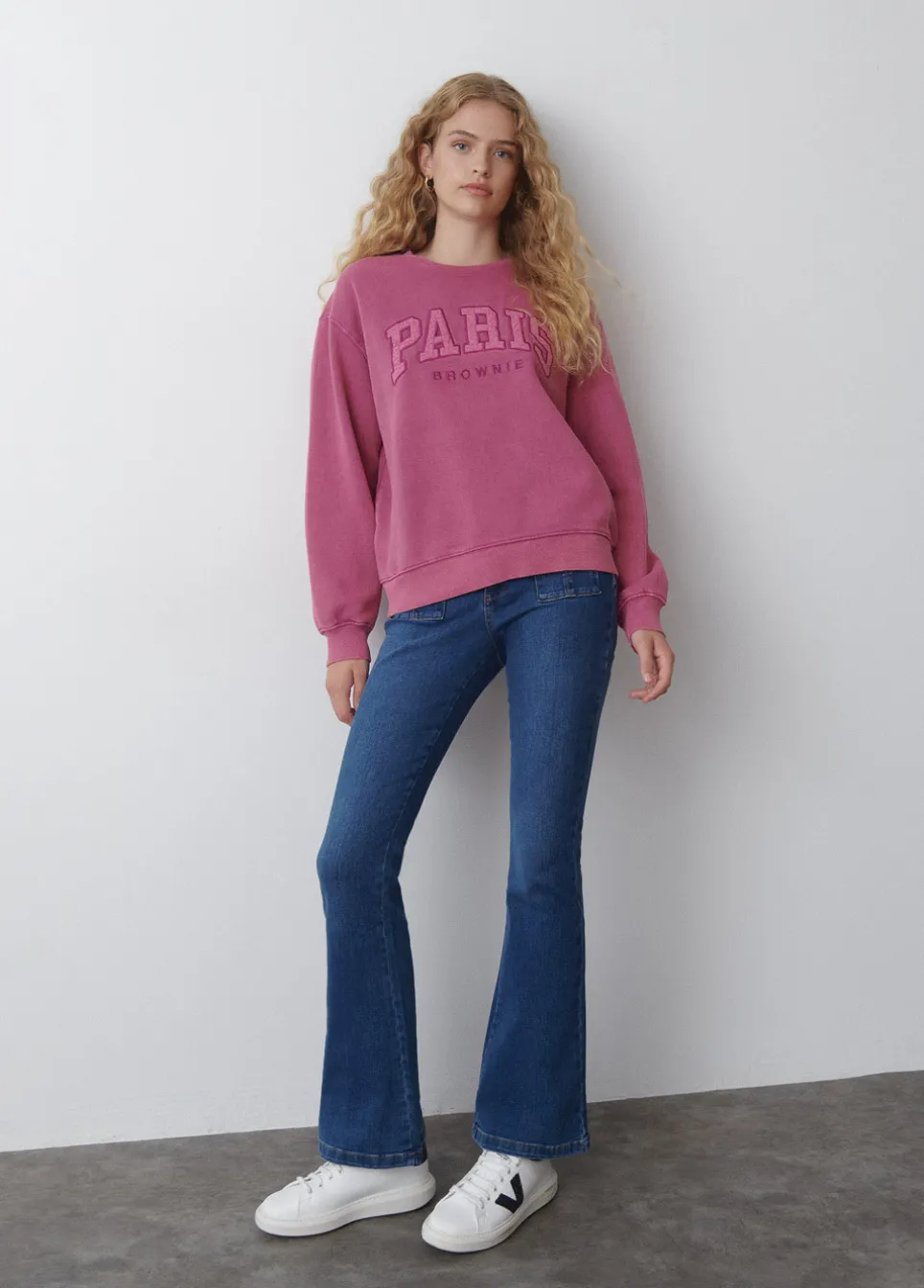 Sweatshirt Bordada De Paris