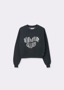 Sweatshirt Brownie Coracao Glitter