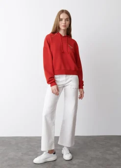 Sweatshirt Com Capuz Cropped