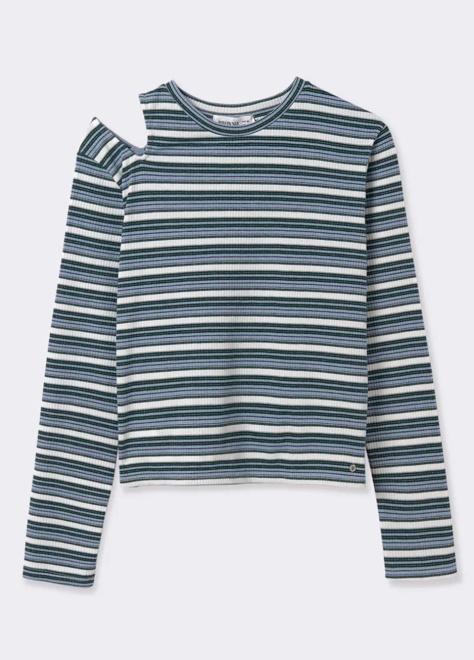 T-Shirt As Riscas Com Cut Out