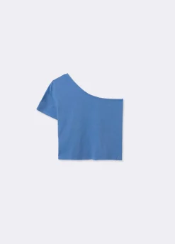 T-Shirt Assimetrica Manga Curta