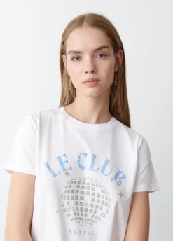 T-Shirt Com Escudo De Manga Curta