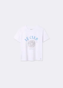 T-Shirt Com Escudo De Manga Curta