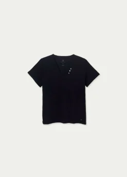 T-Shirt Mar Basica Botoes Organica
