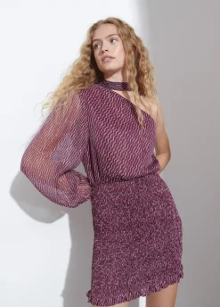 Vestido Assimetrico Com Colar Choker