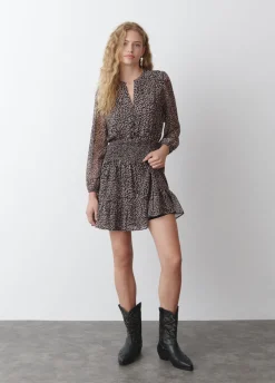 Vestido Curto Mancha Animal