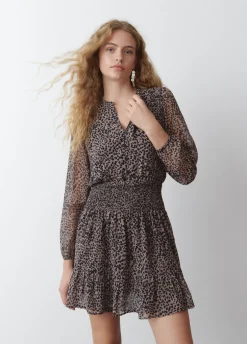 Vestido Curto Mancha Animal