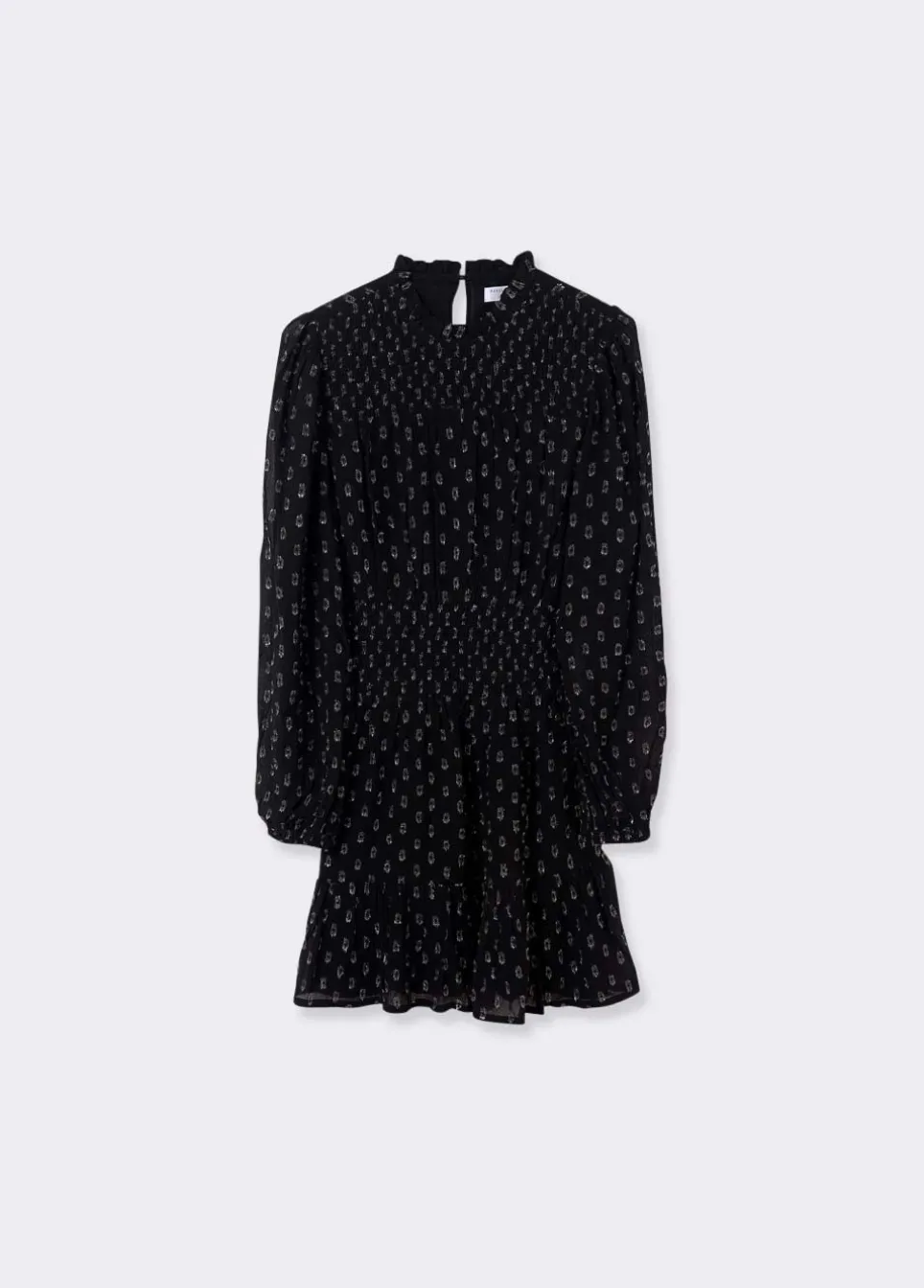 Vestido Efeito De Caucho Dobby