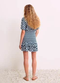 Vestido Elastico Etnico Contas
