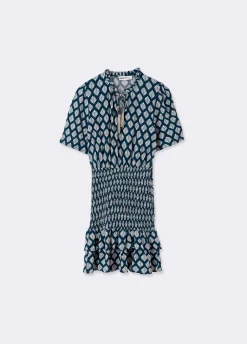 Vestido Elastico Etnico Contas