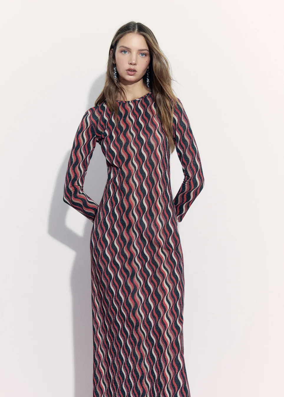 Vestido Estampado Ondas