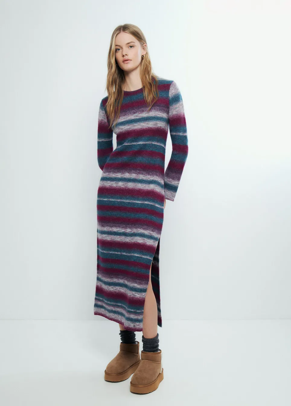 Vestido Space Dyed Comprido